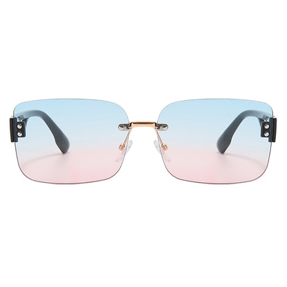 Rimless Small Rectangle Sunglasses