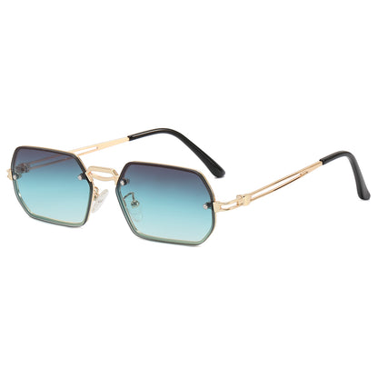 Polygon Metal Frame Sunglasses