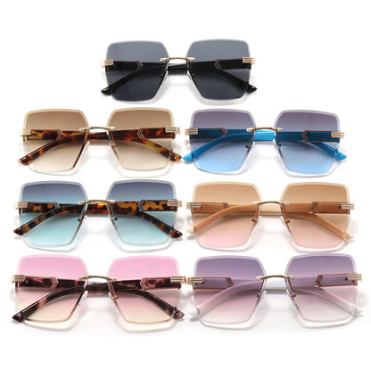 Rimless UV400 Luxury Sun Glasses