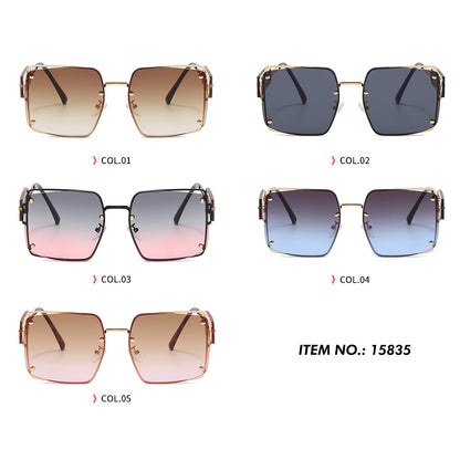 Square Metal Frame Sunglasses