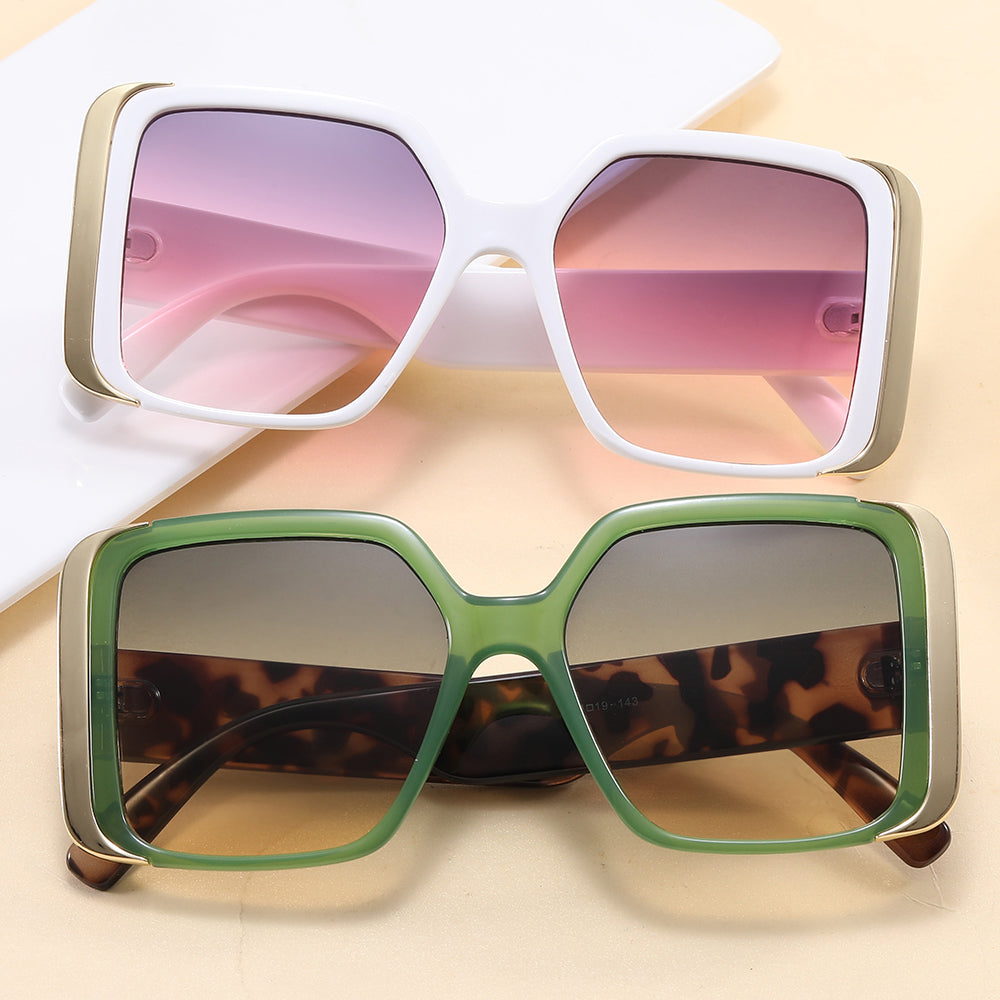 Square Gradient Shades oversized Sunglasses