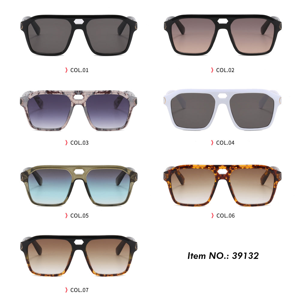 Square Flat Top Pilot Sunglasses