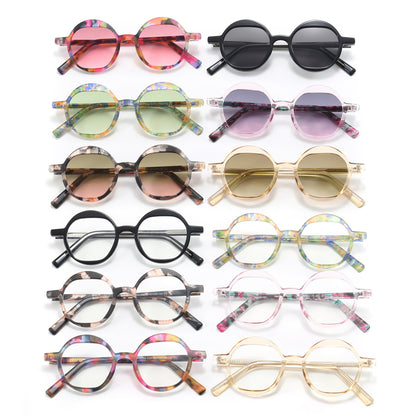 Retro Vintage Round Tinted Sunglasses