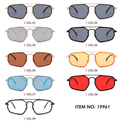 Metal Frame UV400 Gradient Shades Sunglasses