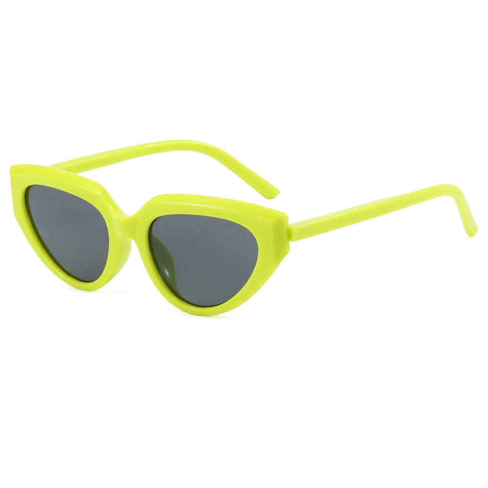 Retro Cat Eye Candy - Colored Women Small Triangle Sunglasses