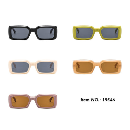 Rectangle Thick Frame Sunglasses