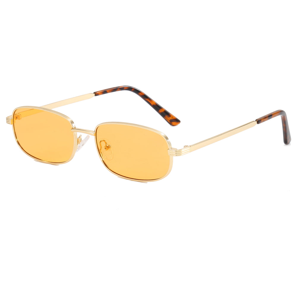 Retro Women Rectangle Shades Sunglasses