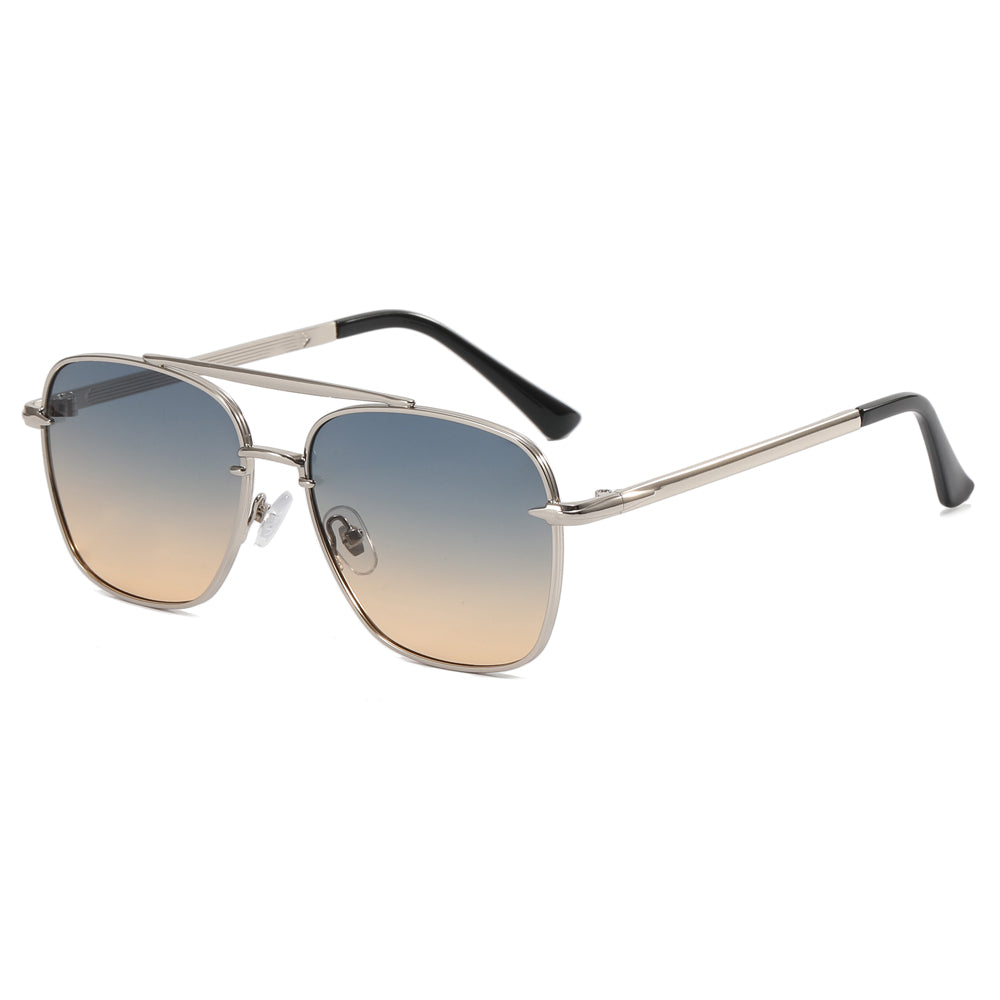 Flat Men Metal Frame Stylish Sunglasses
