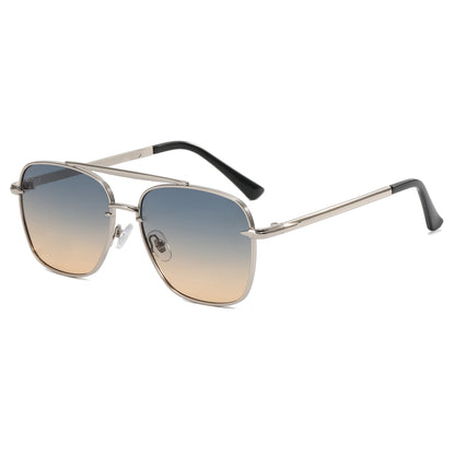 Flat Men Metal Frame Stylish Sunglasses