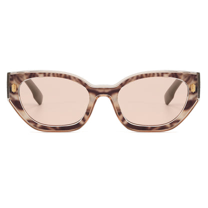Cat Eye Women Small Polygon Sunglasses