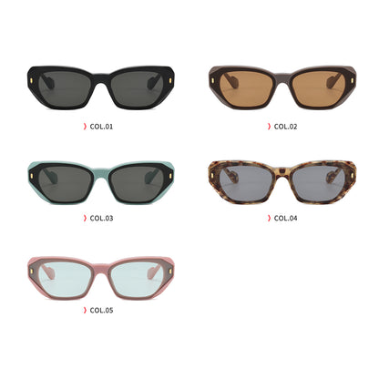 Chic Cat Eye Women Irregular Narrow Sunglasses