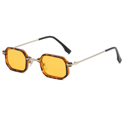 Tinted Lenses Fashion Small Geometric Frame Sunglasses