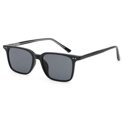 Retro Classic Square Reinforced Wire-Core Temples Sunglasses