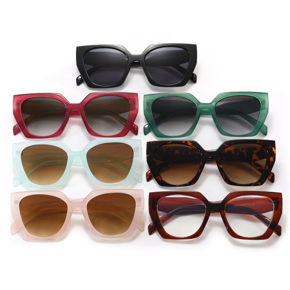 Polygon Oversized Square Cat Eye Sunglasses