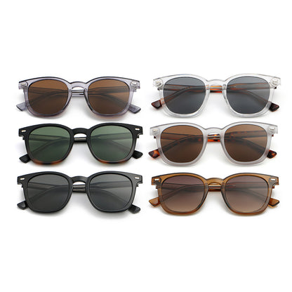 Retro Classic Round Reinforced Wire-Core Temples Sunglasses