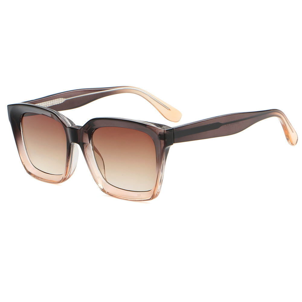 Classic Oversized Thick Square Gradient Sunglasses