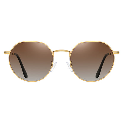 Classic Round Metal Polarized Sunglasses