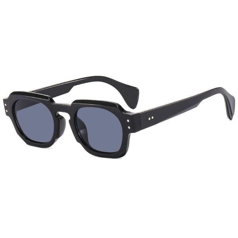 Retro Vintage Square Street Shot Tinted Goggle Sunglasses