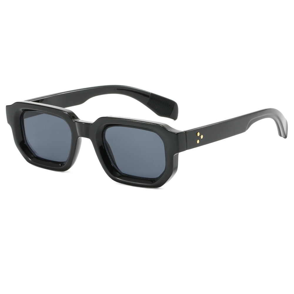 Retro Vintage Rectangle Street Shot Sunglasses