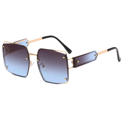 Square Metal Frame Sunglasses