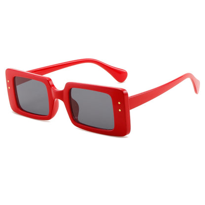 Retro Men Women Rectangle Sunglasses