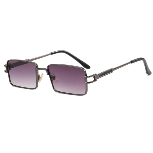 Small Rectangle Metal Frame Sunglasses