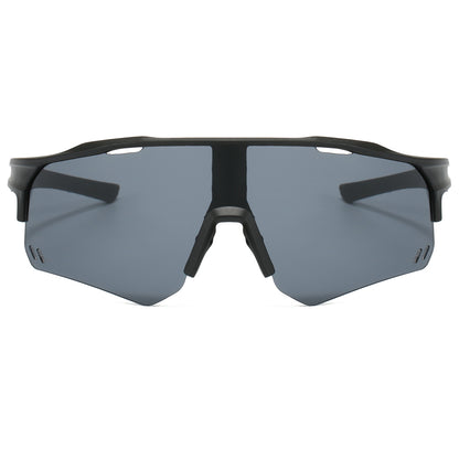Flat Top Sports Outdoor Cycling Shield Goggle Mirror Sunglasses