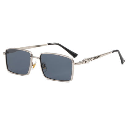 Small Rectangle Metal Frame Sunglasses