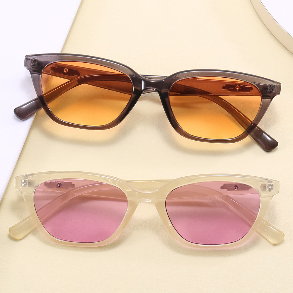 Rectangle Cat Eye Women Shades Sunglasses