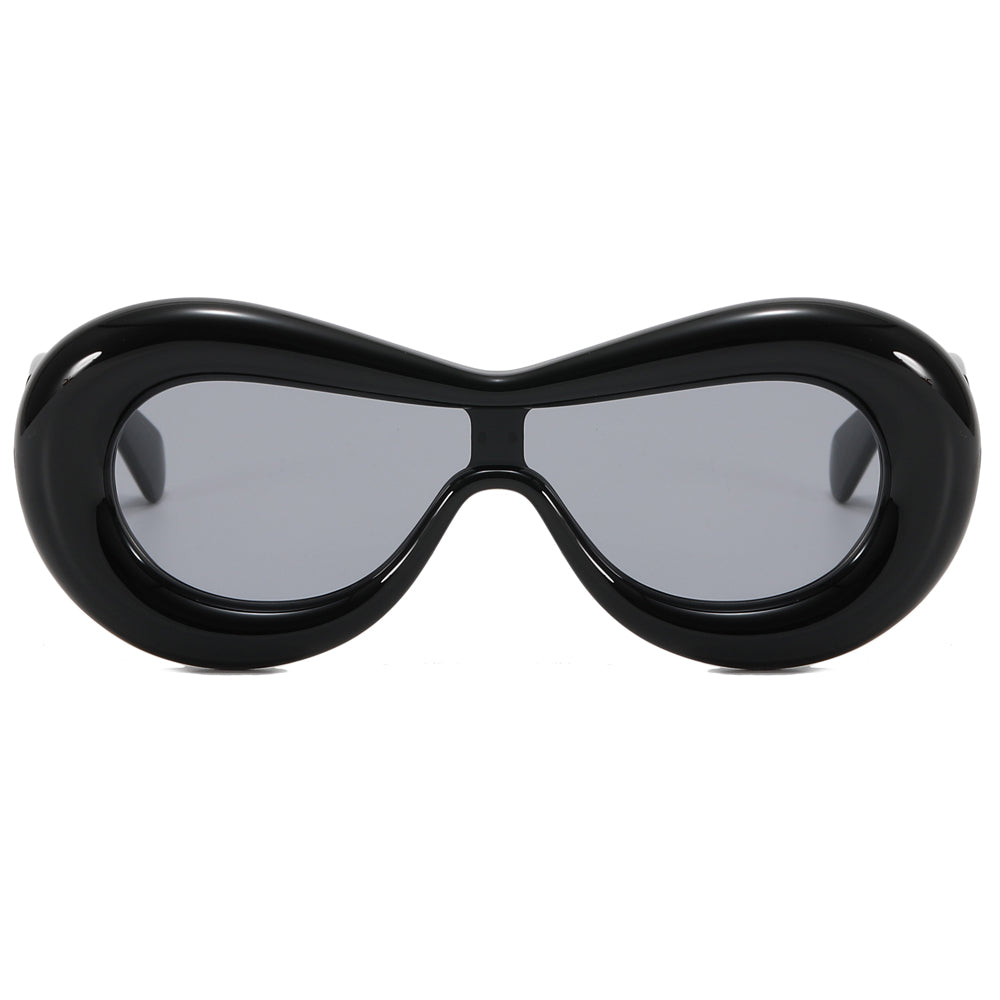 Oval Cat Eye Women Inflated Mask Sunglasses