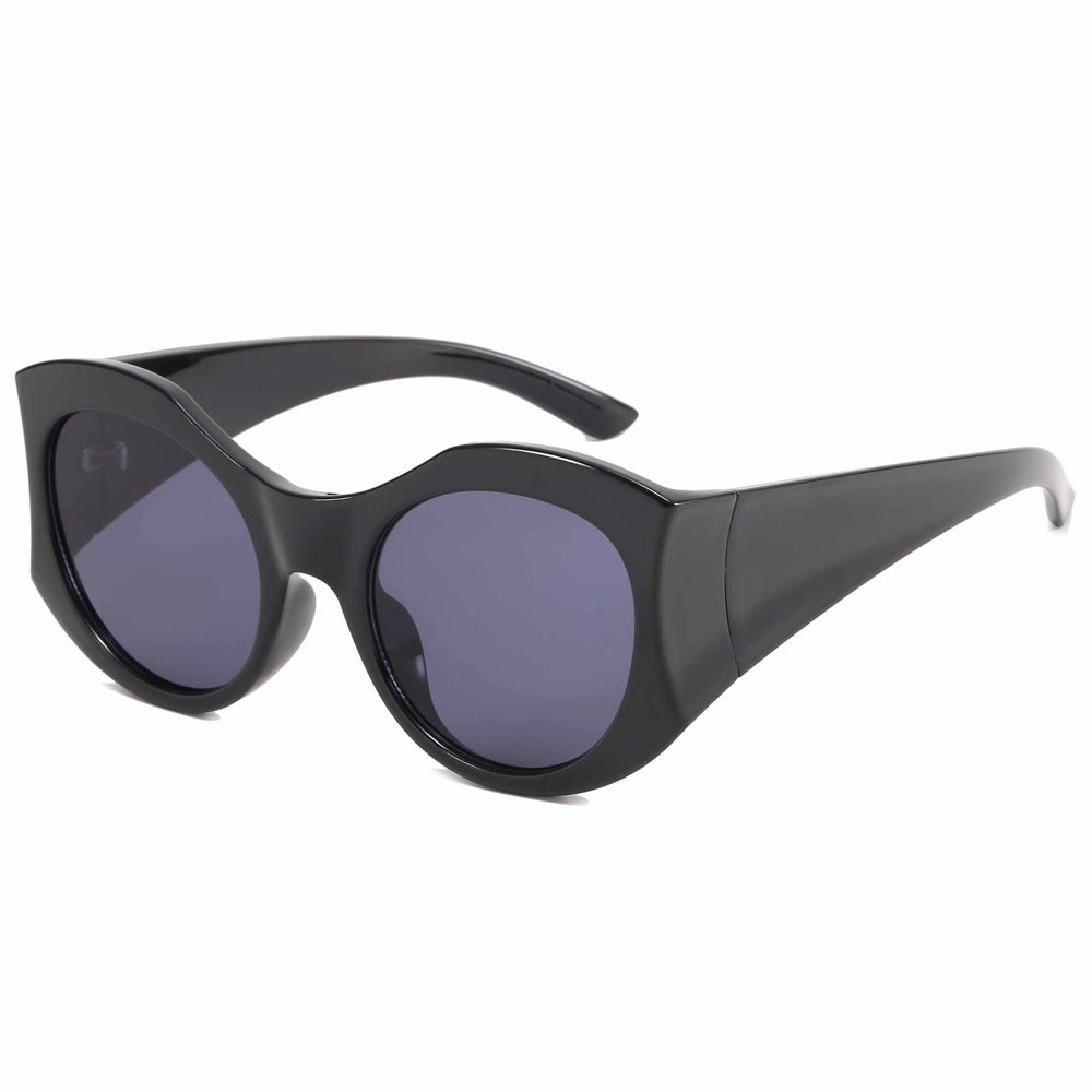 Round Polygon Cat Eye Shades  Sunglasses