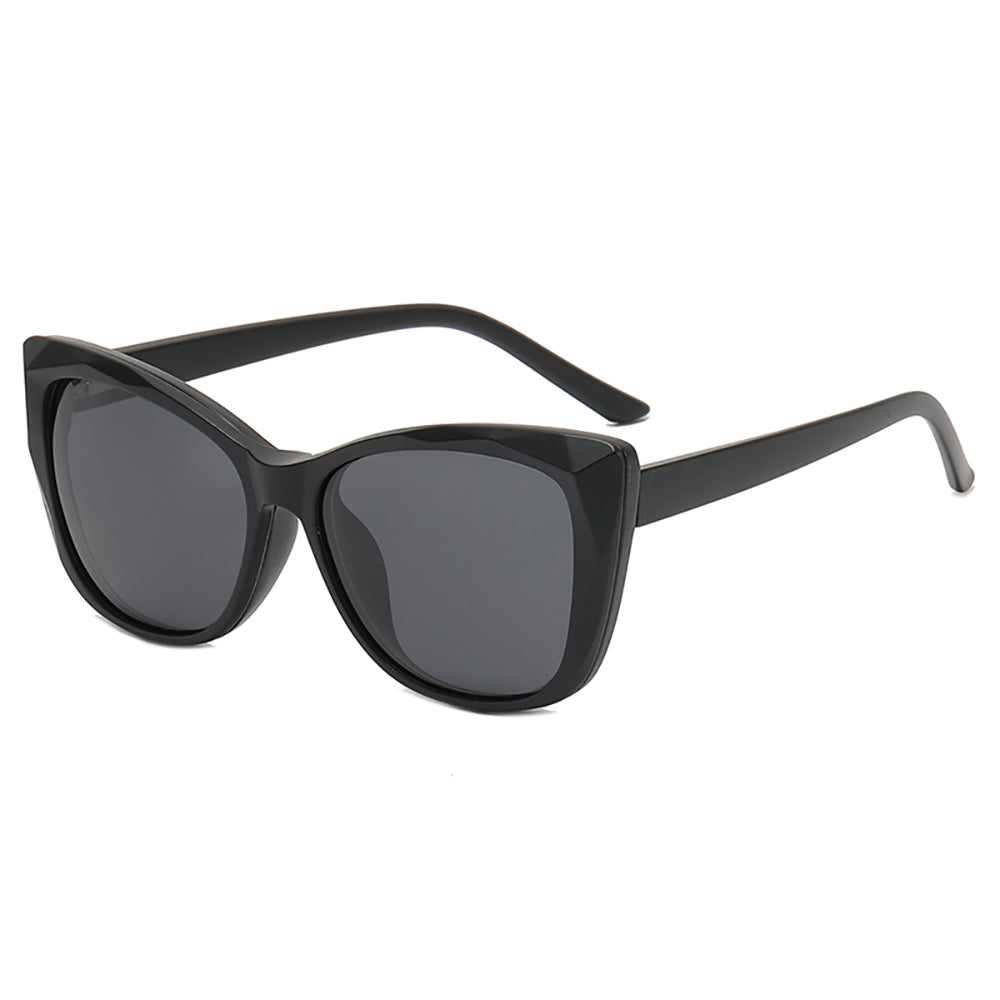 Women Cat Eye Polarized Clip On Sunglasses