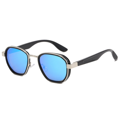 Retro Steampunk Metal Frame Square Sunglasses