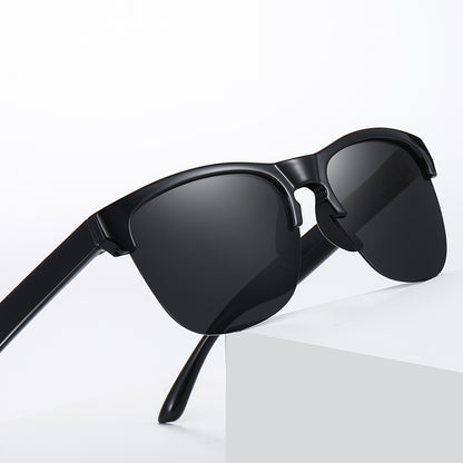 Polarized semi-rimless lifestyle Sunglasses