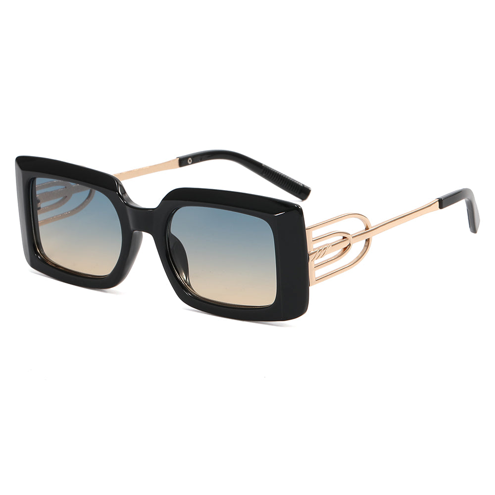 Rectangle Thick Rimmed Women Sunglasses