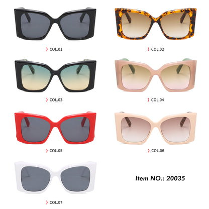 Square Oversized Butterfly Chunky Shades Sunglasses