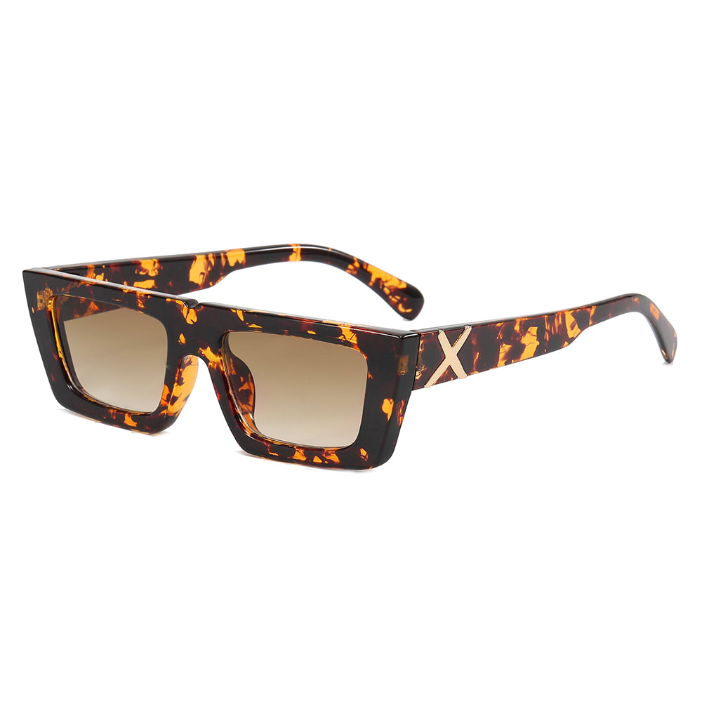 Fashion Flat Top Rectangle Sunglasses