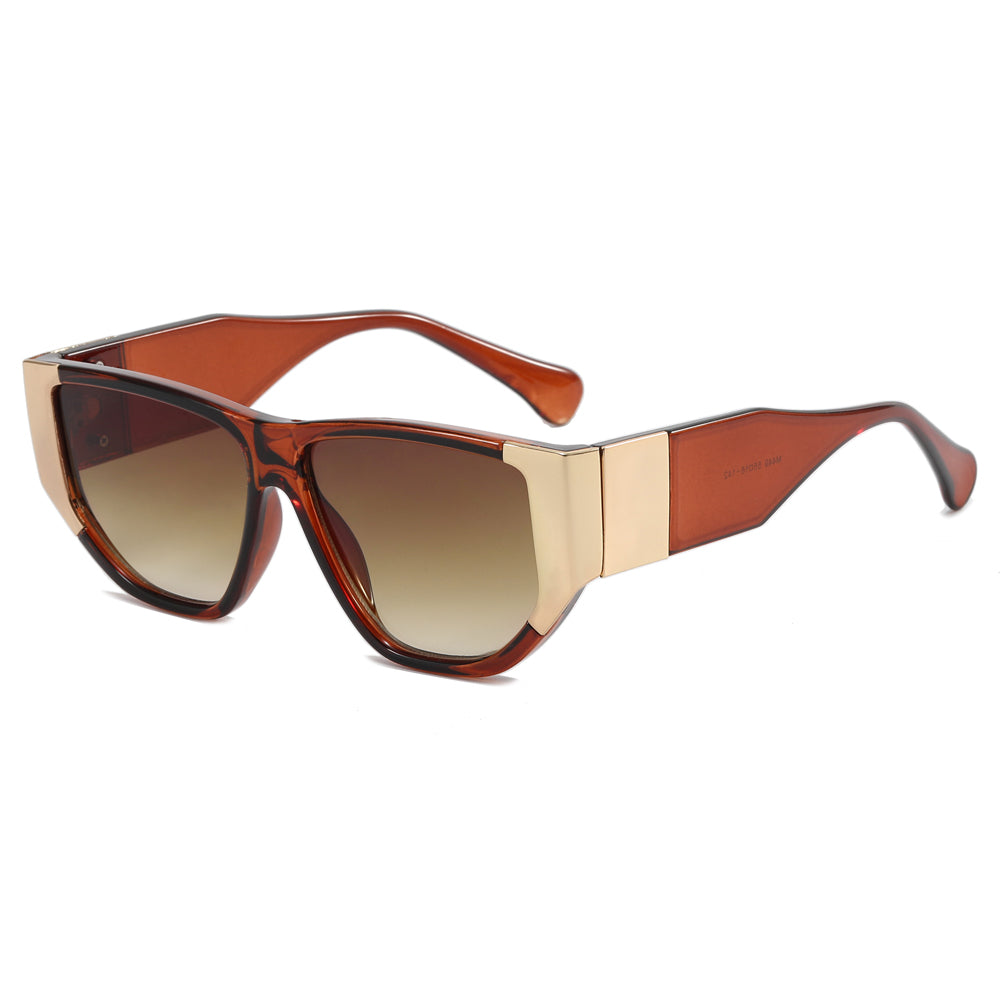 Oversized Luxury Flat Top Sunglasses