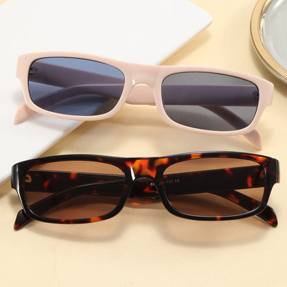 Vintage Flat Top Rectangle Sunglasses