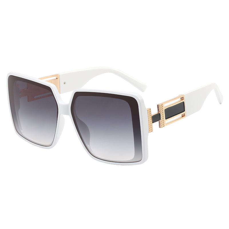 Square UV400 Oversized Shades Sunglasses