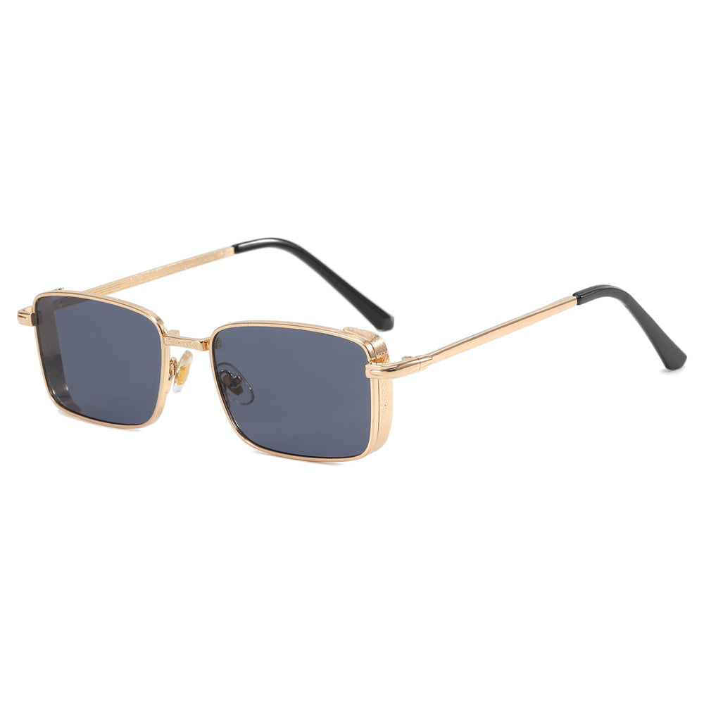 Rectangle Metal Frame Sunglasses