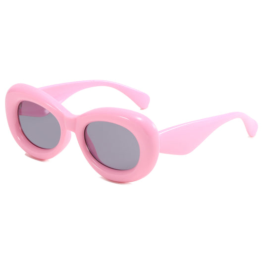 Chunky Colorful Oval Sunglasses