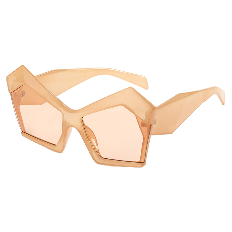 Polygon Oversized Women Shades Sunglasses