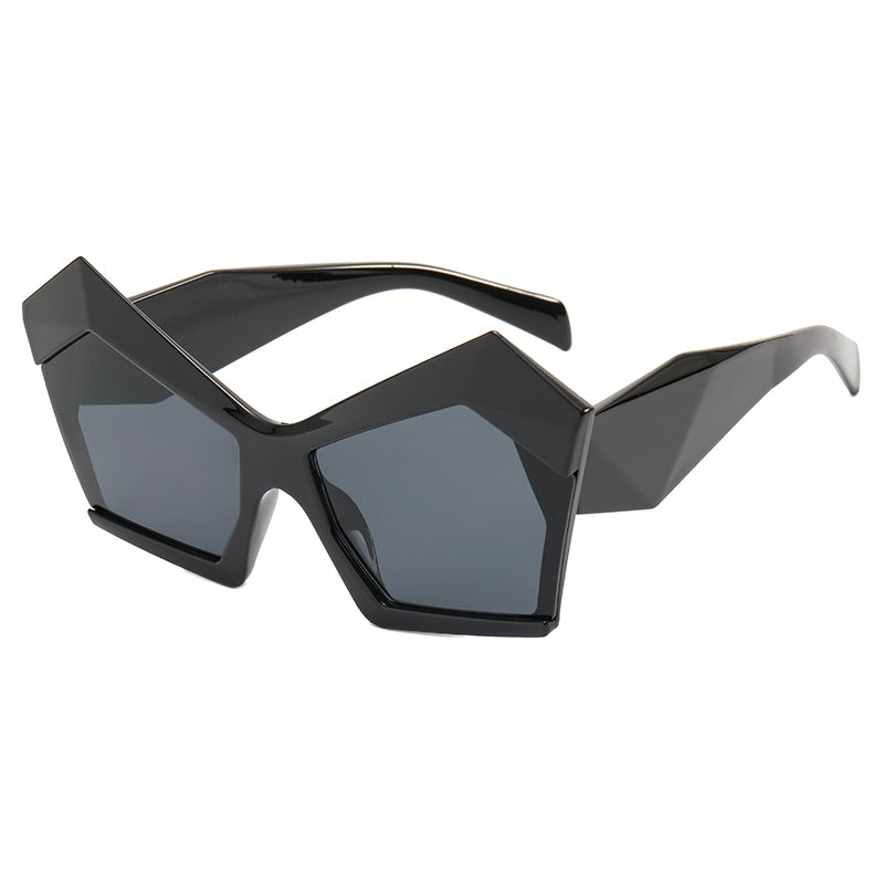 Polygon Oversized Women Shades Sunglasses