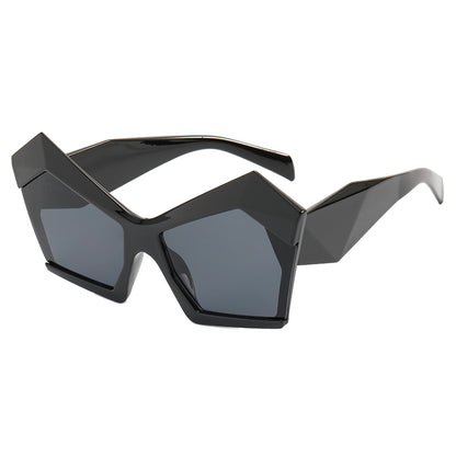Polygon Oversized Women Shades Sunglasses