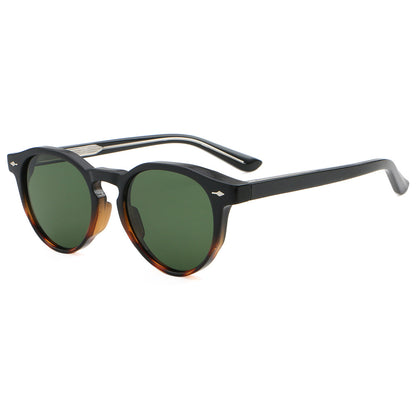 Women Round Frame Classic Cat Eye Sunglasses