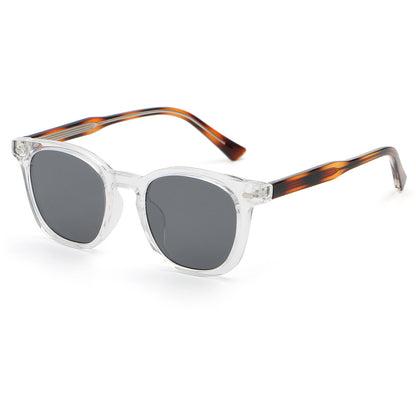 Retro Classic Round Reinforced Wire-Core Temples Sunglasses