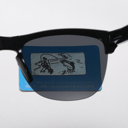 Polarized semi-rimless lifestyle Sunglasses
