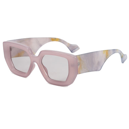 Chunky Solid Thick Frame Sunglasses