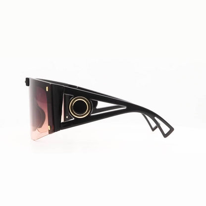 Oversized Mono Lens Shield Sunglasses